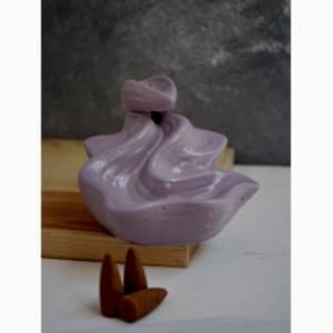 3 Tütsü Hediyeli Dekoratif Geri Akış Şelale Tütsülük Pembe