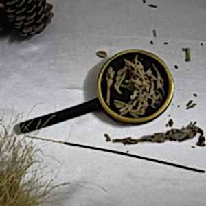 Mudi Siyah & Gold Renkli Tütsülük 1 Tütsü Hediyeli Tütsü Tabağı