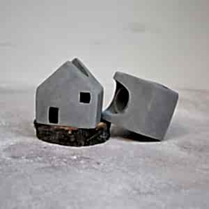 MUDİTA 2'li Ev Figürlü Şamdan Mumluk