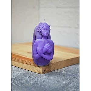 Deniz Kızı Kokulu Dekoratif Mum Mor