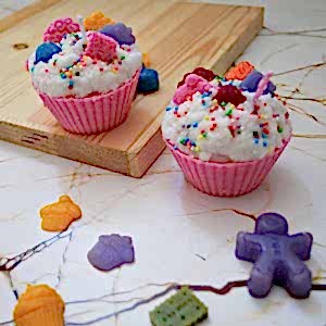 2'li Dekoratif  Cupcake Mum