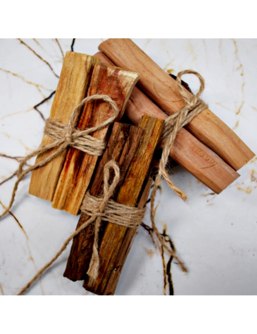 Peru sertifikalı 10 gr palo santo tütsü ve silver beton konik tütsülük