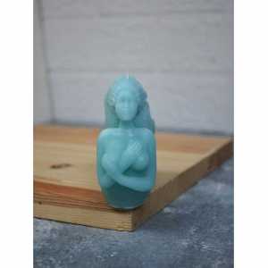 Deniz Kızı Kokulu Dekoratif Mum Turkuaz