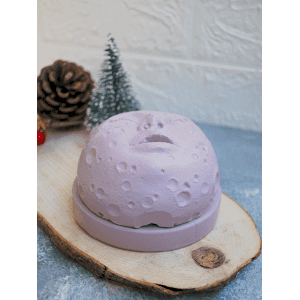 Beton Döküm 1 Tütsü Hediyeli Ay Yüzlü Konik Tütsülük