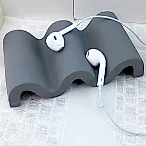 Beton Döküm Dalga Model Sabunluk Organizer veya Kalemlik Gri