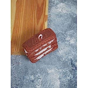 Kremalı Lotus Biskivü Mum Dekoratif Kokulu Mum Kahverengi