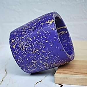 Beton Döküm Mor Saksı &Kalemlik