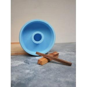 20 Gr. Palo Santo Tütsü Dahil Beton MAVİ Tütsülük Veya Tütsü Tabağı