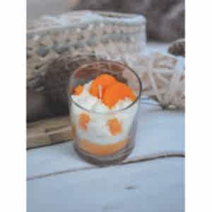 Dekoratif Portakal Meyveli Bardak Mum