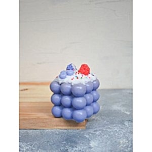 Özel Tasarım Dekoratif Cupcake Bubble Mum