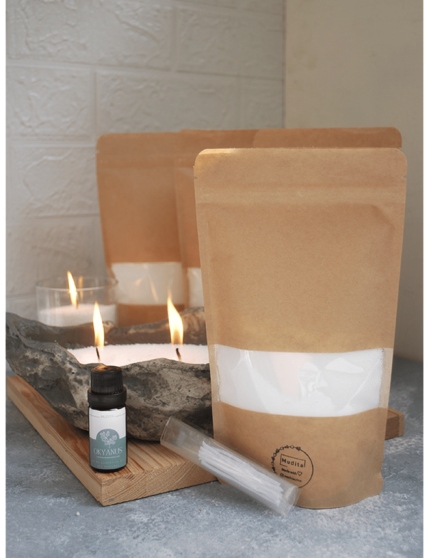 İnci Tozu Mum 200 Gr. Beyaz Sihirli Sonsuzluk Mumu Kum Mum