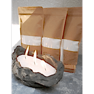 İnci Tozu Mum 200 Gr. Beyaz Sihirli Sonsuzluk Mumu Kum Mum