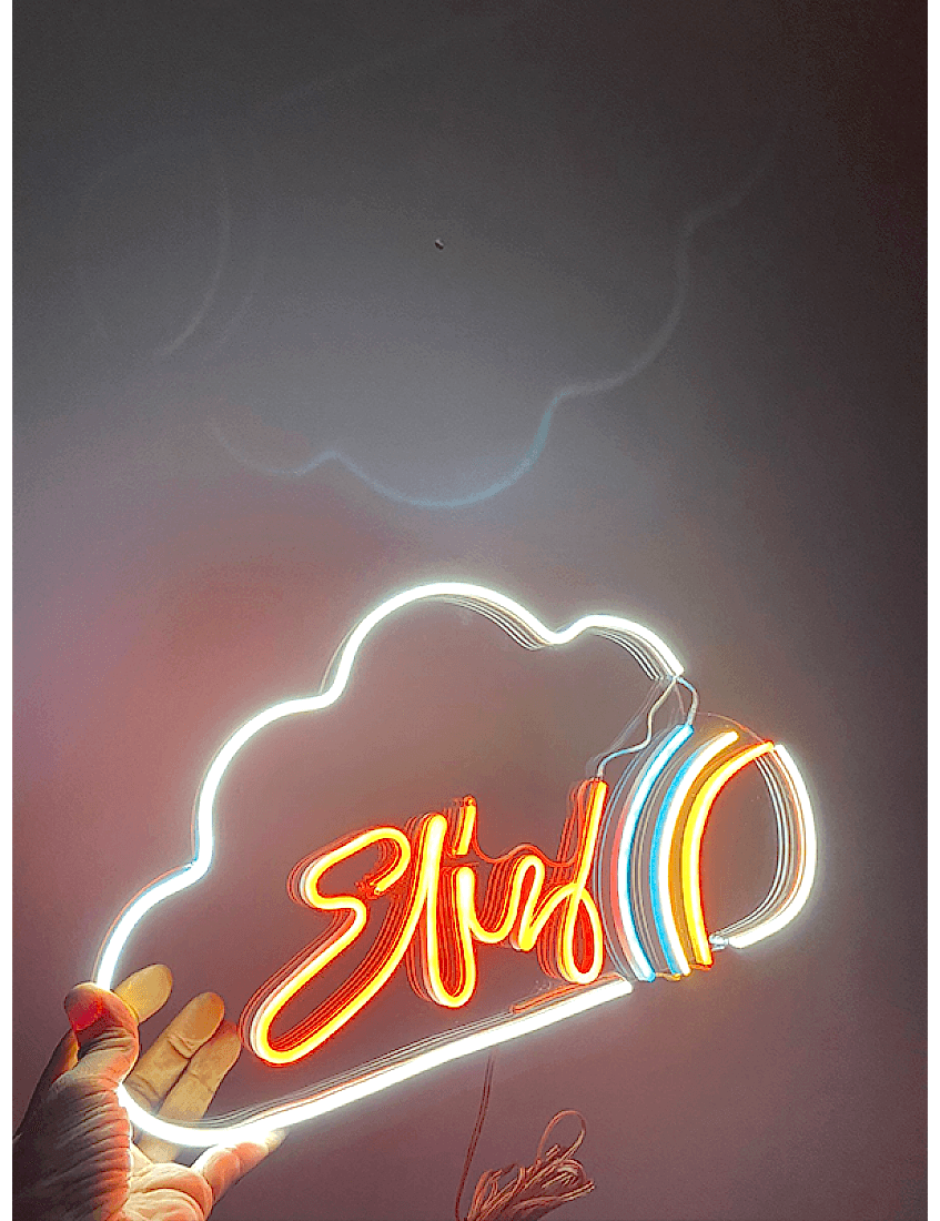 kişiye özel isimli neon led, 50 cm özel neon yazı, isim neon tabela