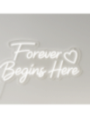 forever begins here neon tabela 70 cm, dekoratif led neon yazı