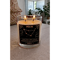 OĞLAK Burç Bardak Mum Kokulu Dekoratif Mum