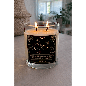 YAY Burç Bardak Mum Kokulu Dekoratif Mum