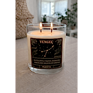 YENGEÇ Burç Bardak Mum Kokulu Dekoratif Mum